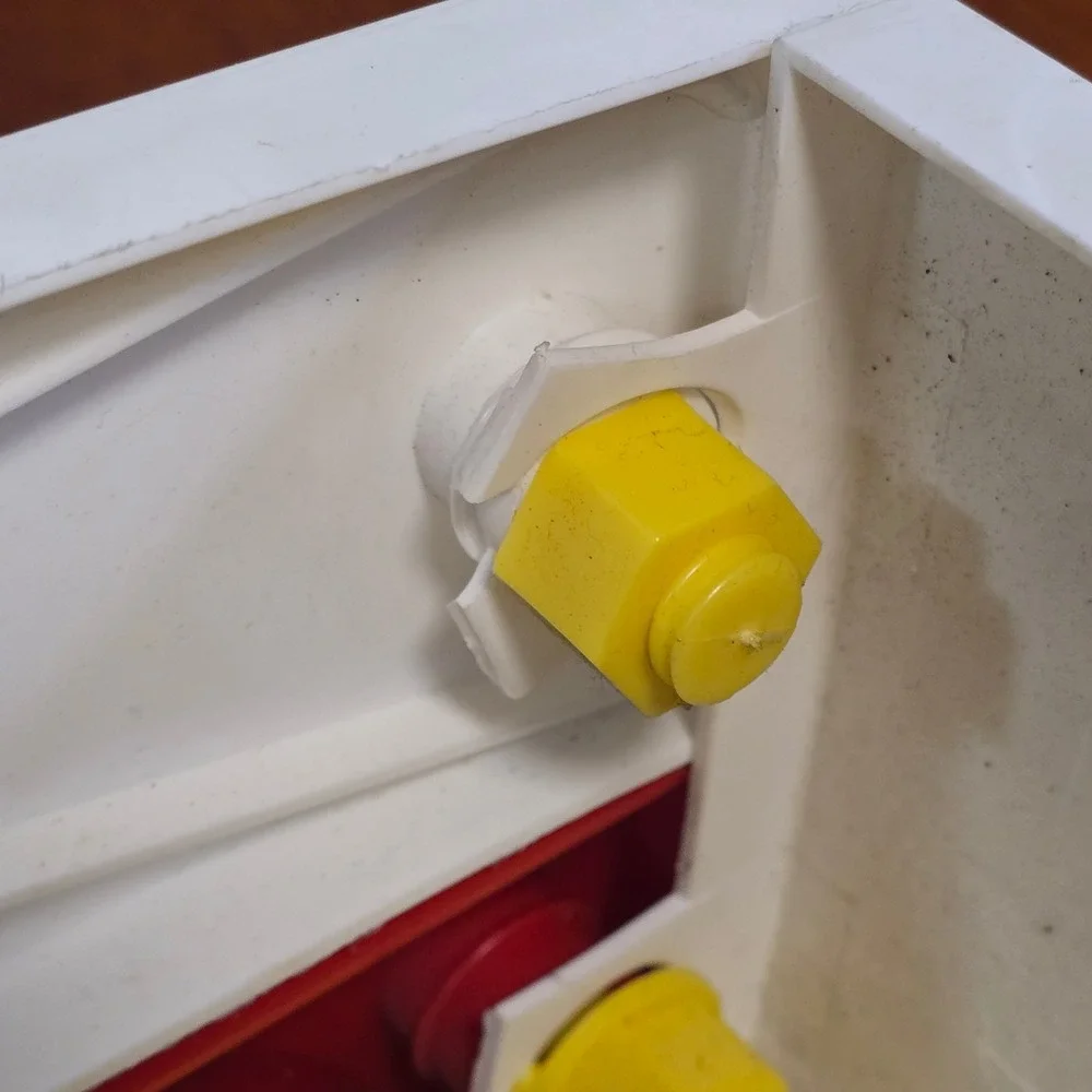 Vintage Ideal Fix-It Carry-All Truck‎ Yellow Red Polyethylene Toy 1950s 1960s